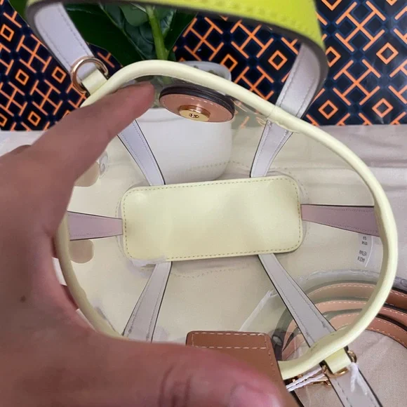 NWT tory burch Blake clear mini shopper leather crossboy shoulder bag - Picture 7 of 14